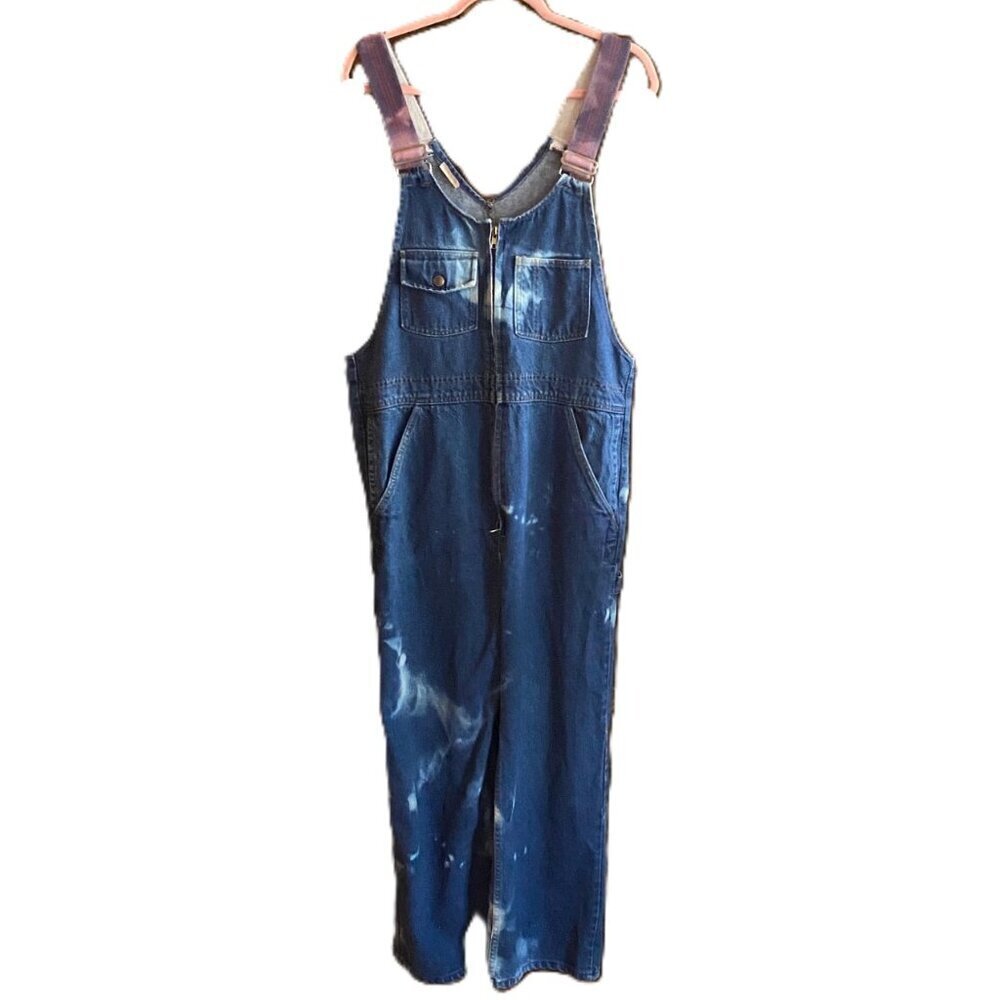 Vintage denim utility boiler suit overalls jumpsuit by J B Goodhue, distressed